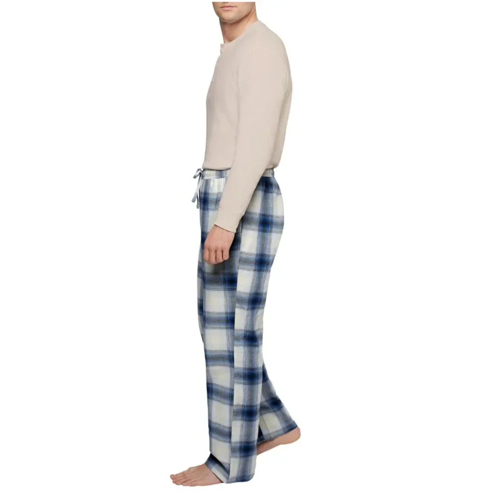Eddie Bauer Men's 2 Piece Flannel Pajama Set In Size Small NWT